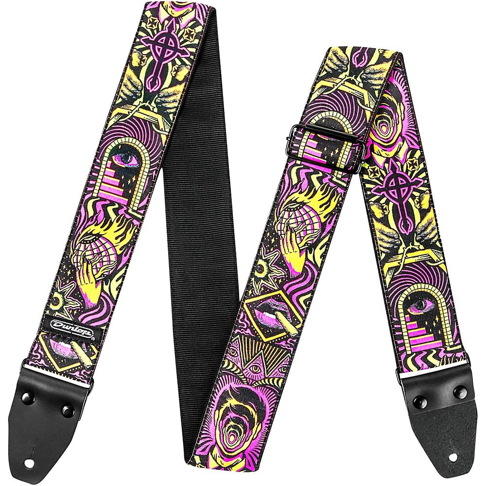 Dunlop I Love Dust Guitar Strap Headspace Orange