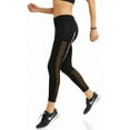 thumbnail image 1 of Dunlop Leggings Women's Size L Black Active Shadow Mesh Insert Performance, 1 of 4