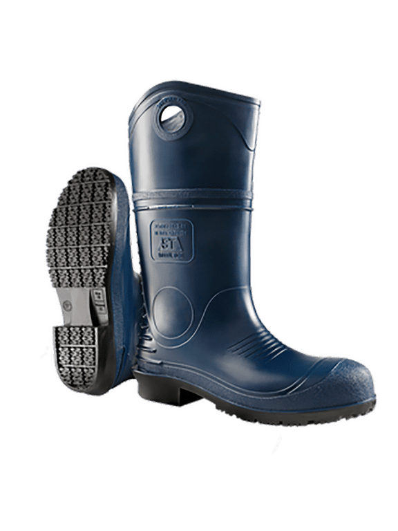 Dunlop Men's DuraPro Rubber Boot, Plain Toe, 10 - 13" Height, Blue, 15 8908500