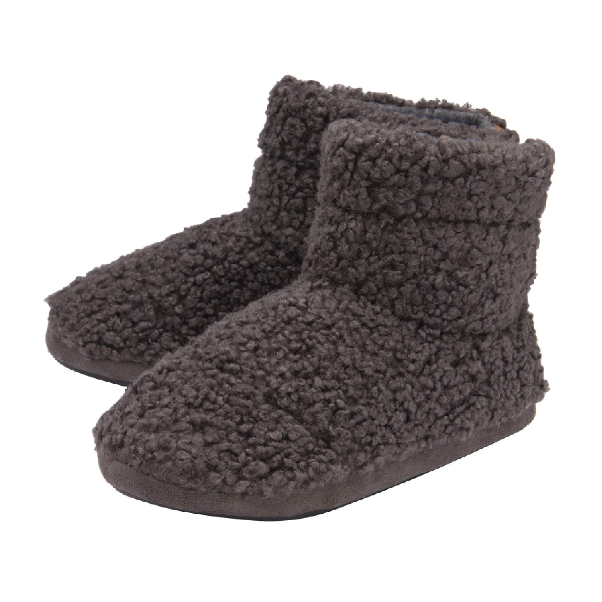 Mens furry slipper boots best sale