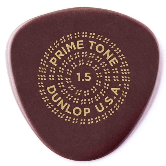 Dunlop Primetone Sculpted Plectra Guitar Pick ,Semi-Round Smooth 1.5mm,12 Pack