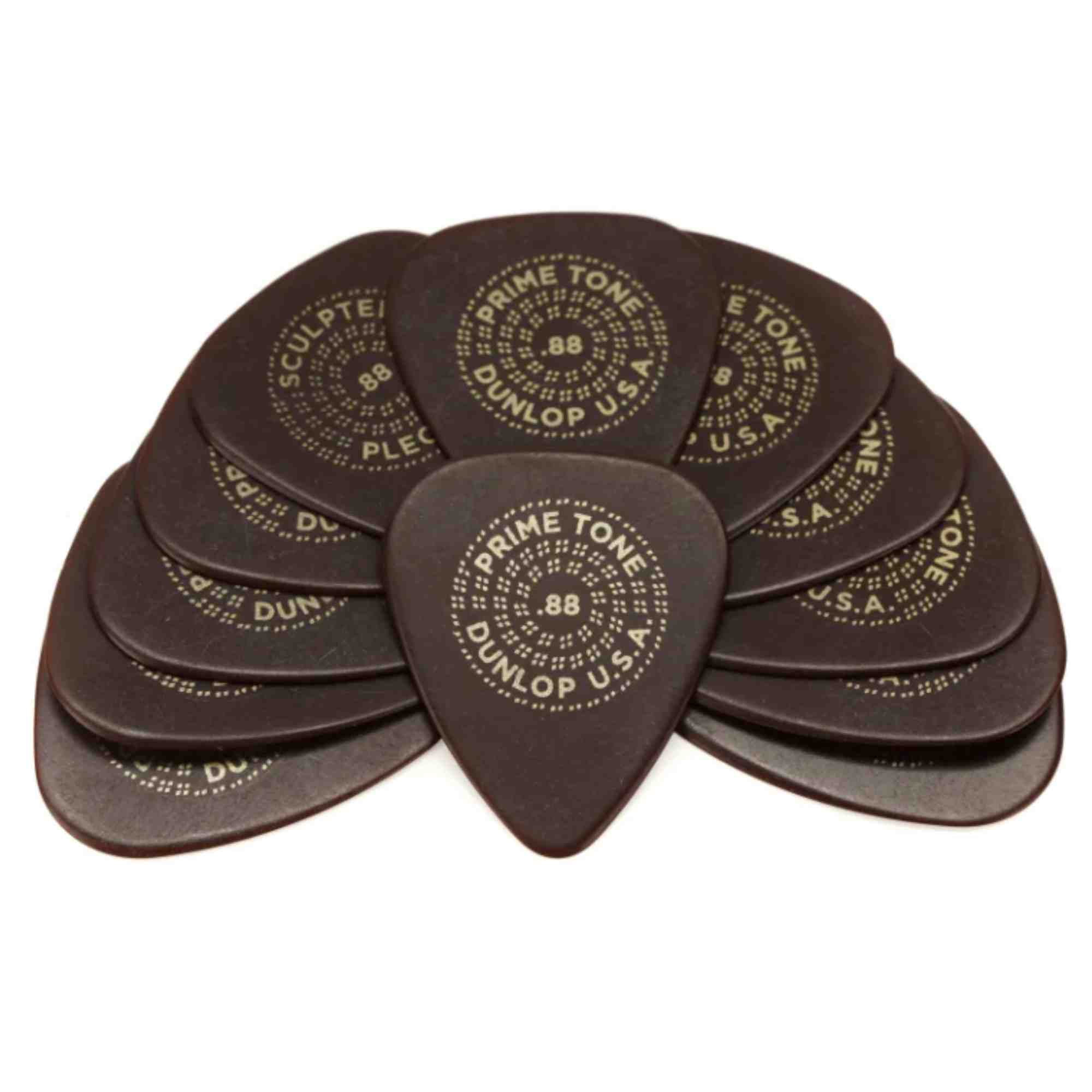 Dunlop Primetone Standard Sculpted Plectra - 0.88mm Gauge - 12 Pack
