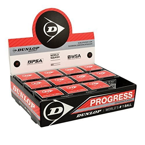 Dunlop Progress Squash Balls - 1 Dozen by Dunlop