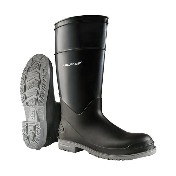 Dunlop Protective Footwear, Goliath Steel Toe, 100% Waterproof Polyblend PVC Material, Comfortable DURAPRO Energizing Insoles, Lightweight and Durable, 8968200.15, Size 15 US CA1
