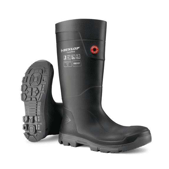 Dunlop Purofort FieldPRO full safety - Work boots for Men & Women with Steel Toe - Waterproof Safety boots - Chemical and Slip Resistant - Construction boots With Cold Insulation - Size 3 - 14