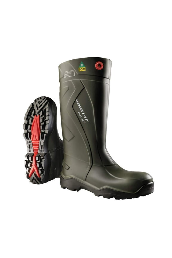 Purofort Full Safety Boot Dark Green in size 6