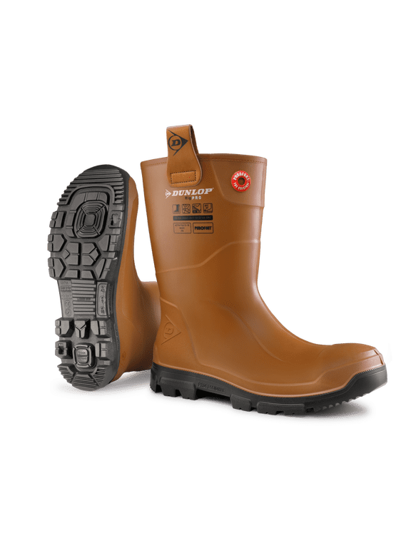 Purofort RigPRO full safety - lightweight Construction boots for Men & Women with Steel toe - Chemical and Slip Resistant with Cold insulation - Size 5 - 14