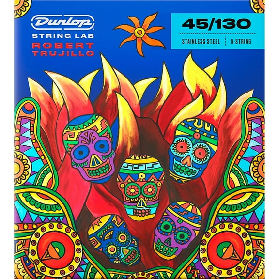 Dunlop Robert Trujillo Stainless Steel 5-String Electric Bass Strings 45 - 130