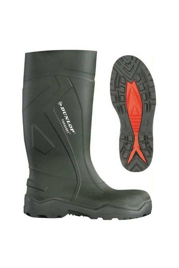 Rubber Boot,Men's,4,Knee,Green,PR E762943