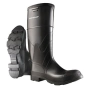 Dunlop Rubber Boot,Mens,7,Knee,Black,PR 8662200