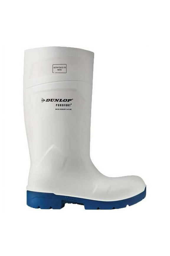 Rubber Boots,PR, WHITE/BLUE 8 6113155
