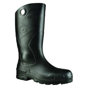 Dunlop Chesapeake Unisex Steel Toe Waterproof Boots - Lightweight, Slip-Resistant, Black, Size 15 US