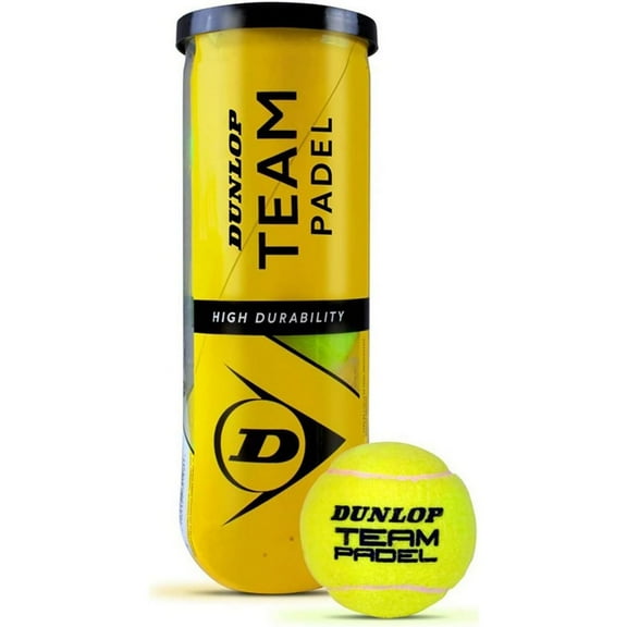 Dunlop-Slazenger Team Padel Tennis Balls (Pack of 3)