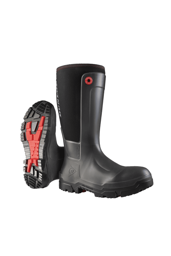 Snugboot WorkPro Full Safety - Concrete boots for Men & Women with Composite Toe - Waterproof Work and Safety boots with Cold Insulation - Chemical and Slip Resistant - Black - Size 5 - 14