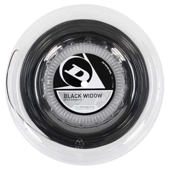 Dunlop Sports Black Widow Tennis String - 200M/660' Reel 18g