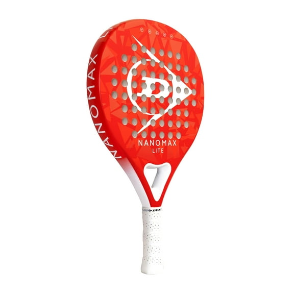 Dunlop Sports Nanomax Lite Padel Racket, Red/White