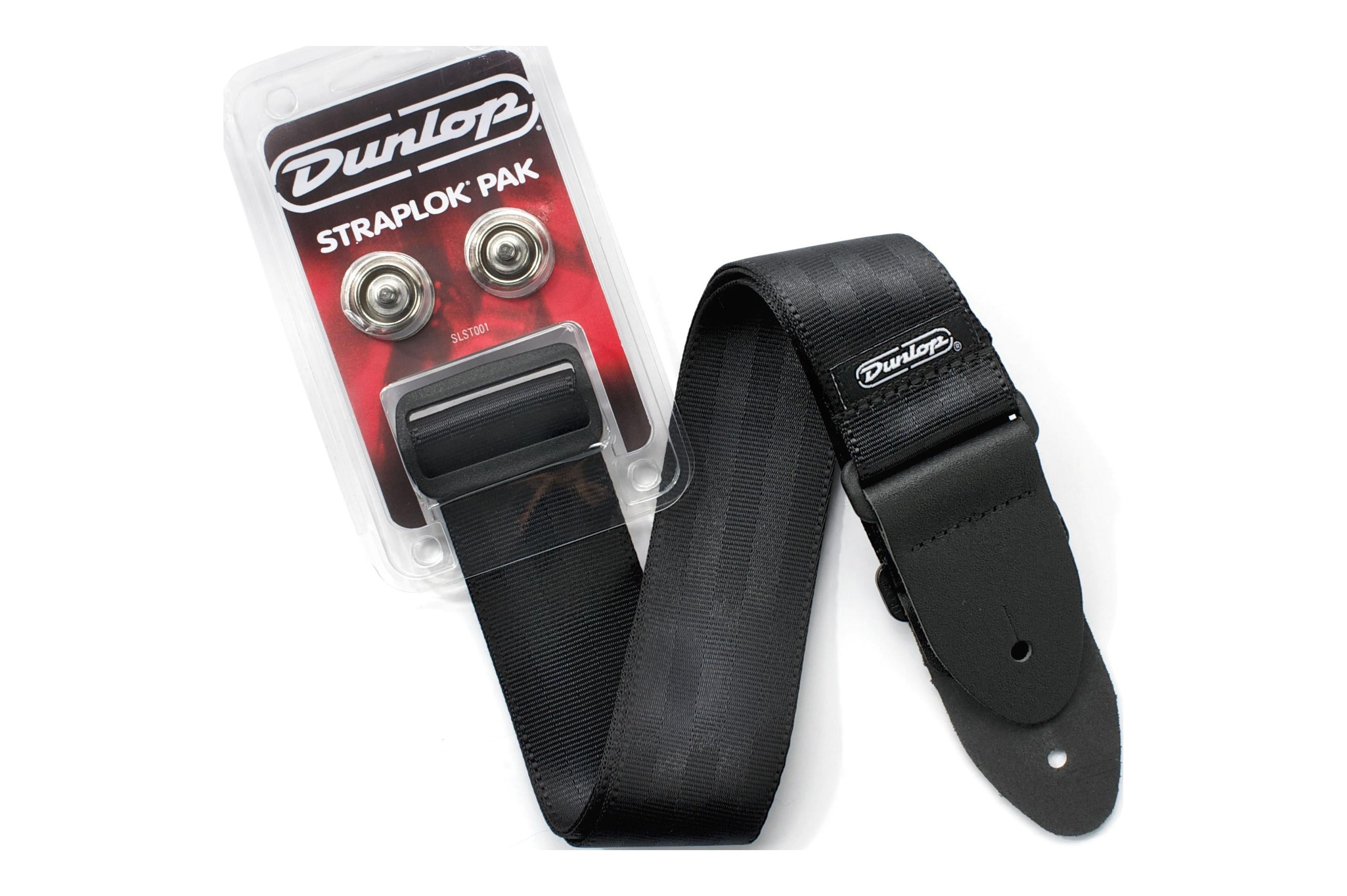 Dunlop Straplok Retainer System with Strap, Nickel