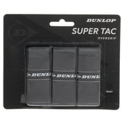 Dunlop Super Tac Tennis Overgrip 3 Pack Black  Black