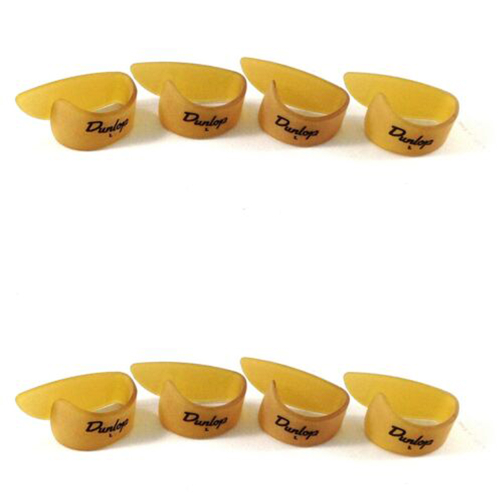 Dunlop Thumb Picks  8 Pack  Ultex Gold  Large  Guitar and Banjo
