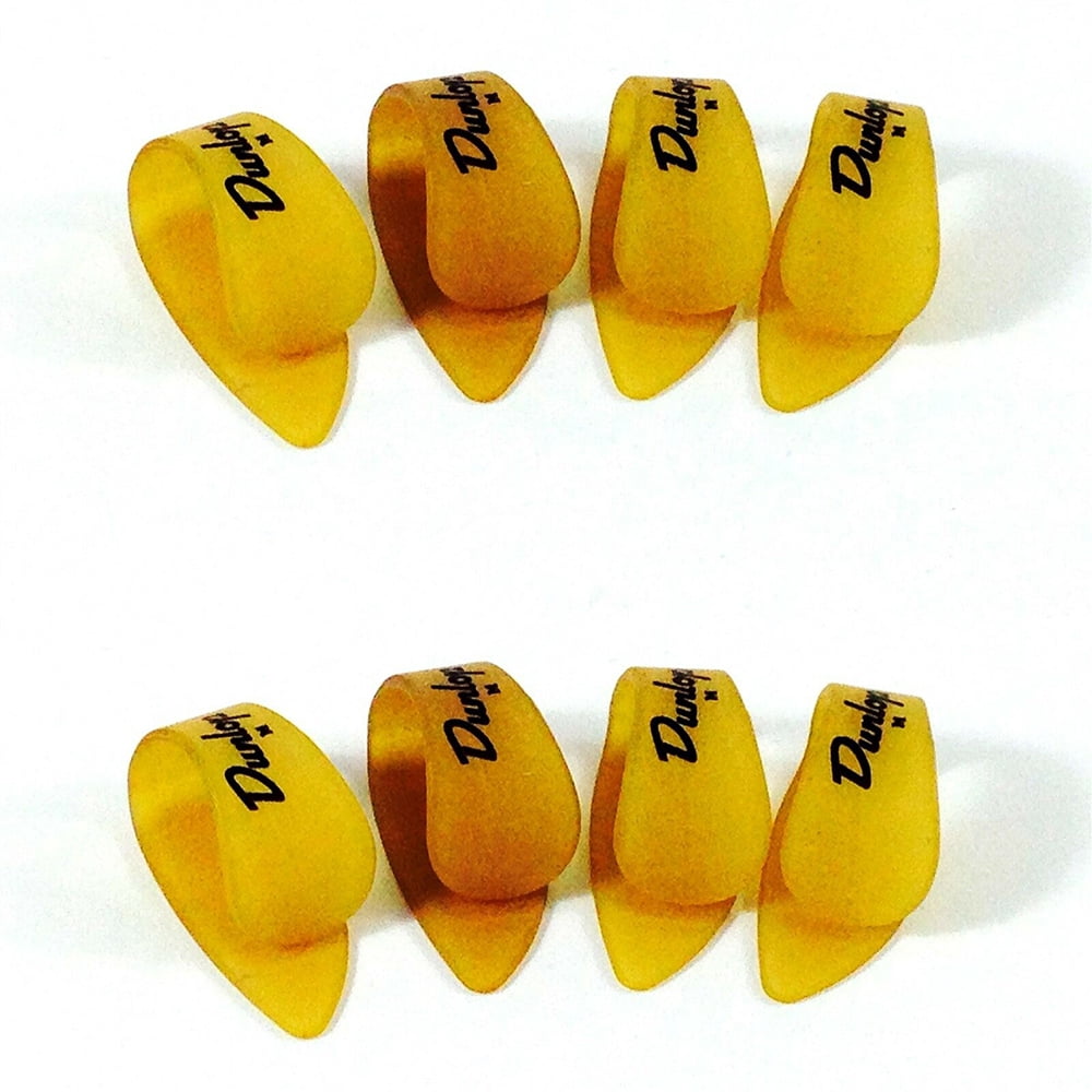Dunlop Thumb Picks  8 Pack  Ultex Gold  Medium  Guitar and Banjo