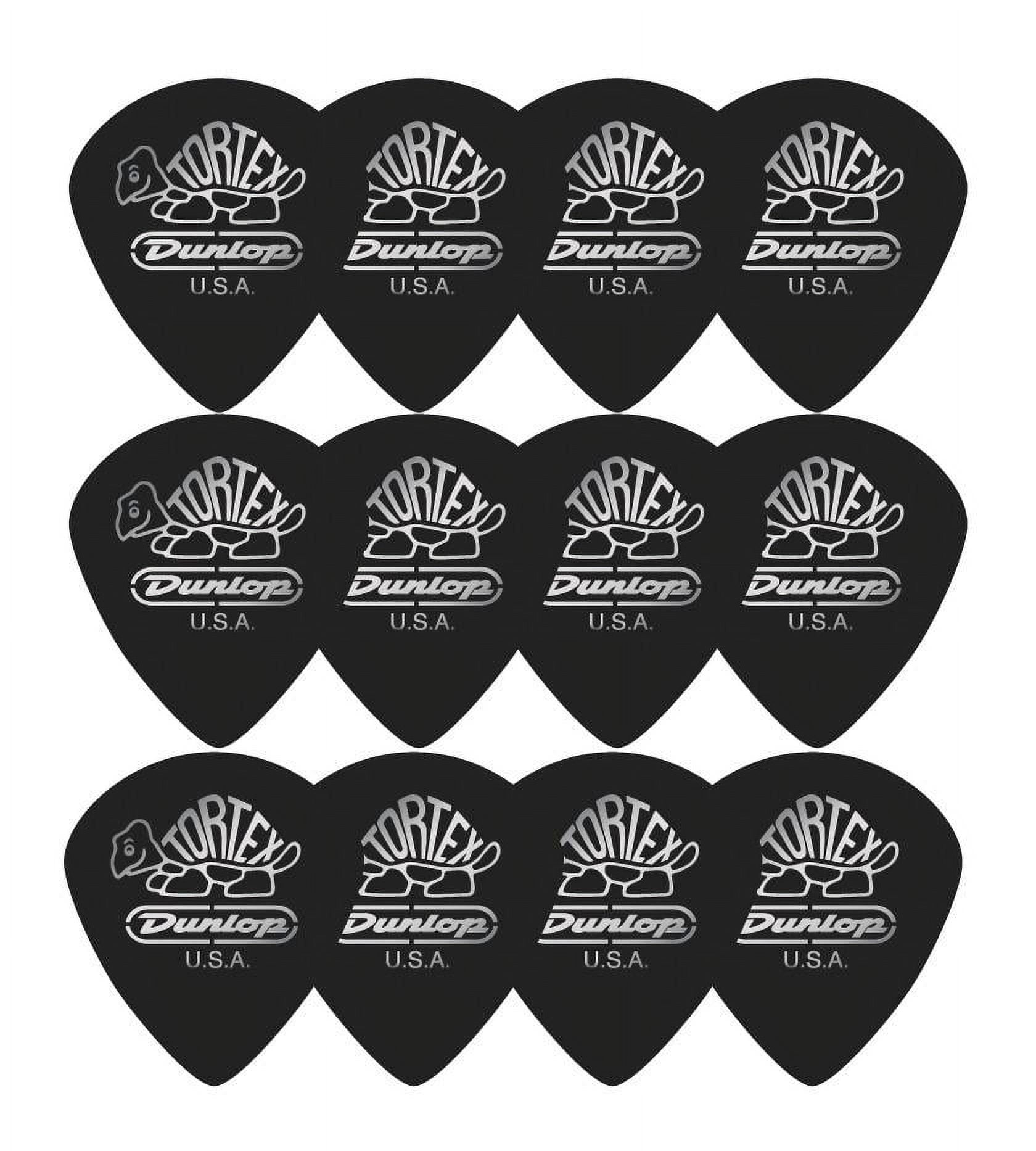 Dunlop 482 TORTEX PITCH BLACK JAZZ III Picks (12-Pack) 1.14 Mm - Foto 7