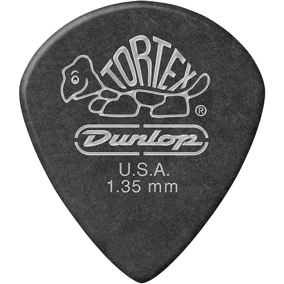 Dunlop Tortex Pitch Black Jazz III Guitar Picks | 1.35mm | 12 Pack