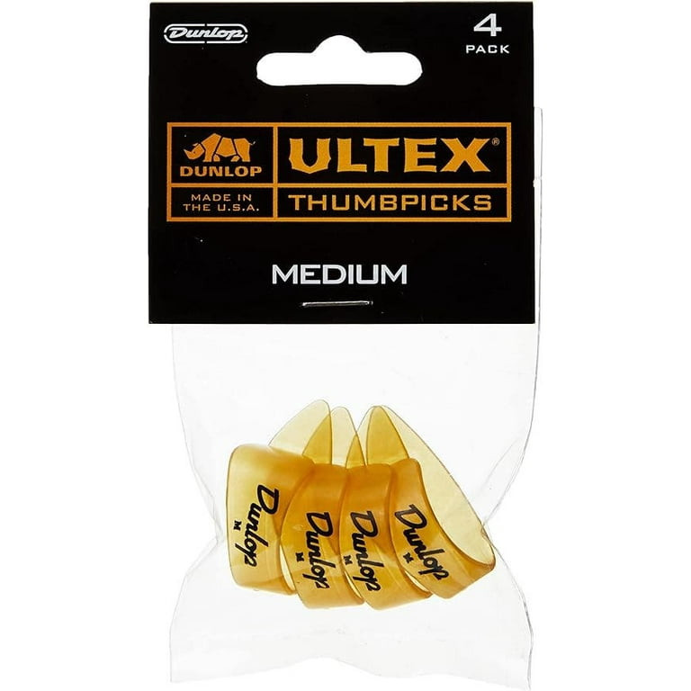 Plettro Per Pollice Ultex Dunlop 9072P Medium - Confezione Da 4, Per Chitarra, Luminoso E Durevole - Foto 10