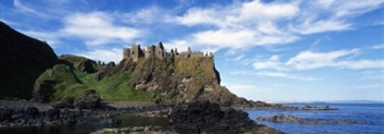 Dunluce Castle Antrim Ireland Canvas Art - Panoramic Images (36 x 13)