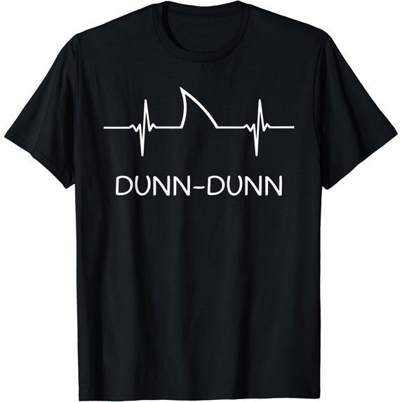 Dunn Dunn Shark Heartbeat Shirt Funny Gift