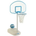 DunnRite Clear Shot Poolside Fillable Base Basketball Hoop w/Ball