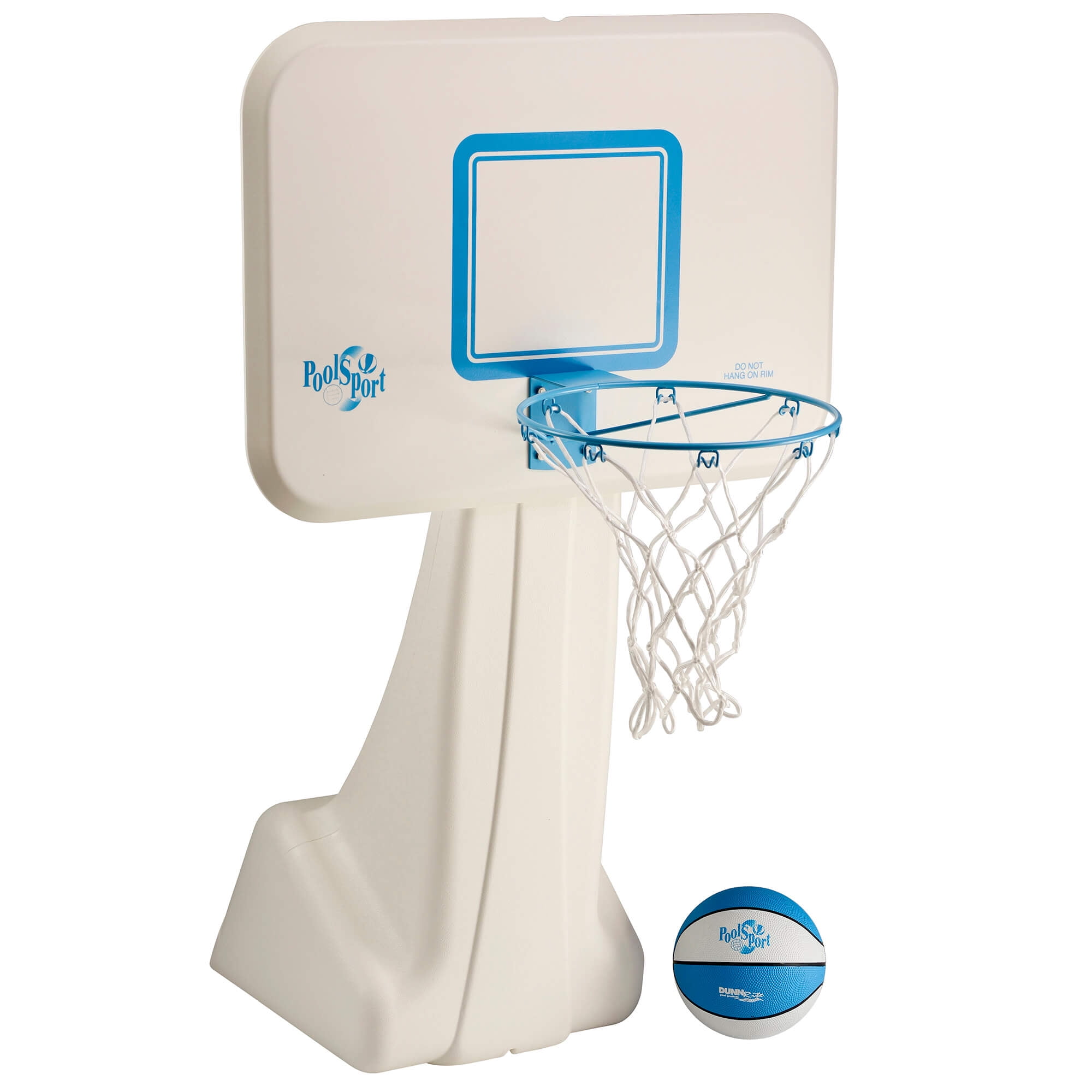 Dunn-Rite Pool Sport poolside basketball unit. The Dunn-Rite Pool Sport  Portable Pool Basketball Hoop (B950) features a color-matched ball textured  ball, 13.5