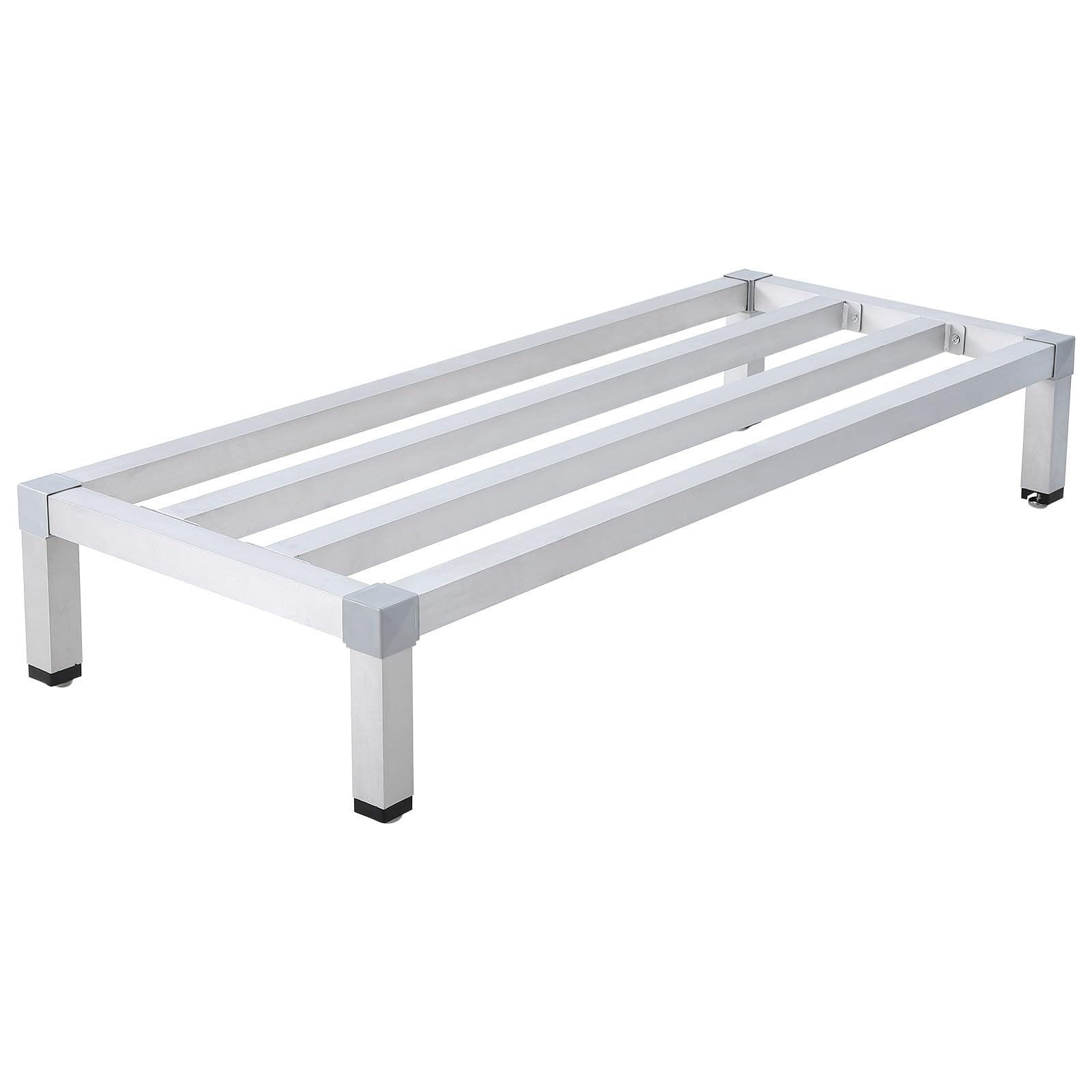 Dunnage Rack Aluminum, Elevated Storage Solution with 1000 Lb Capacity for Kitchens, Restaurants, Supermarkets, and Grocery Stores