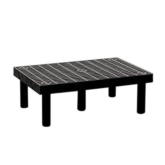 Dunnage Rack Storage 36x24x12 inch - Heavy Duty Steel Grid Top Rack - Warehouse Shelving for Pallets & Materials - Industrial Storage Solutions