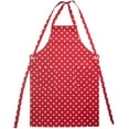 thumbnail image 1 of Dunroven House Adult Apron 34"X28"-Bright Red With White Polka Dots, 1 of 2