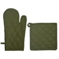 thumbnail image 1 of Dunroven House ORK104MP-S Quilted Oven Mitt & Potholder Set, Sage, 1 of 1