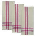 thumbnail image 1 of Dunroven House ORK360-PINK Two Stripe Border Tea Towel, Pink - Set of 3, 1 of 1