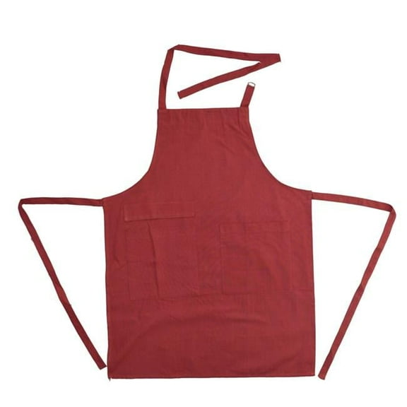 Dunroven House RK104A-R Solid Adult Apron, Red