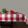 thumbnail image 1 of Dunroven House RK820-BR 60 x 84 in. Farmhouse Check Tablecloth, Bright Red & White, 1 of 1