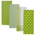 thumbnail image 1 of Dunroven House RVARTYLMG Variety Kitchen Towel, Lime Green & White - Set of 4, 1 of 1