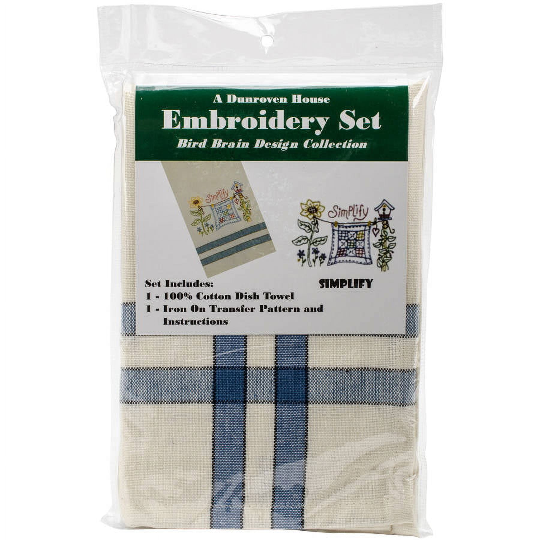 Dunroven House Towel Embroidery Set Simplify