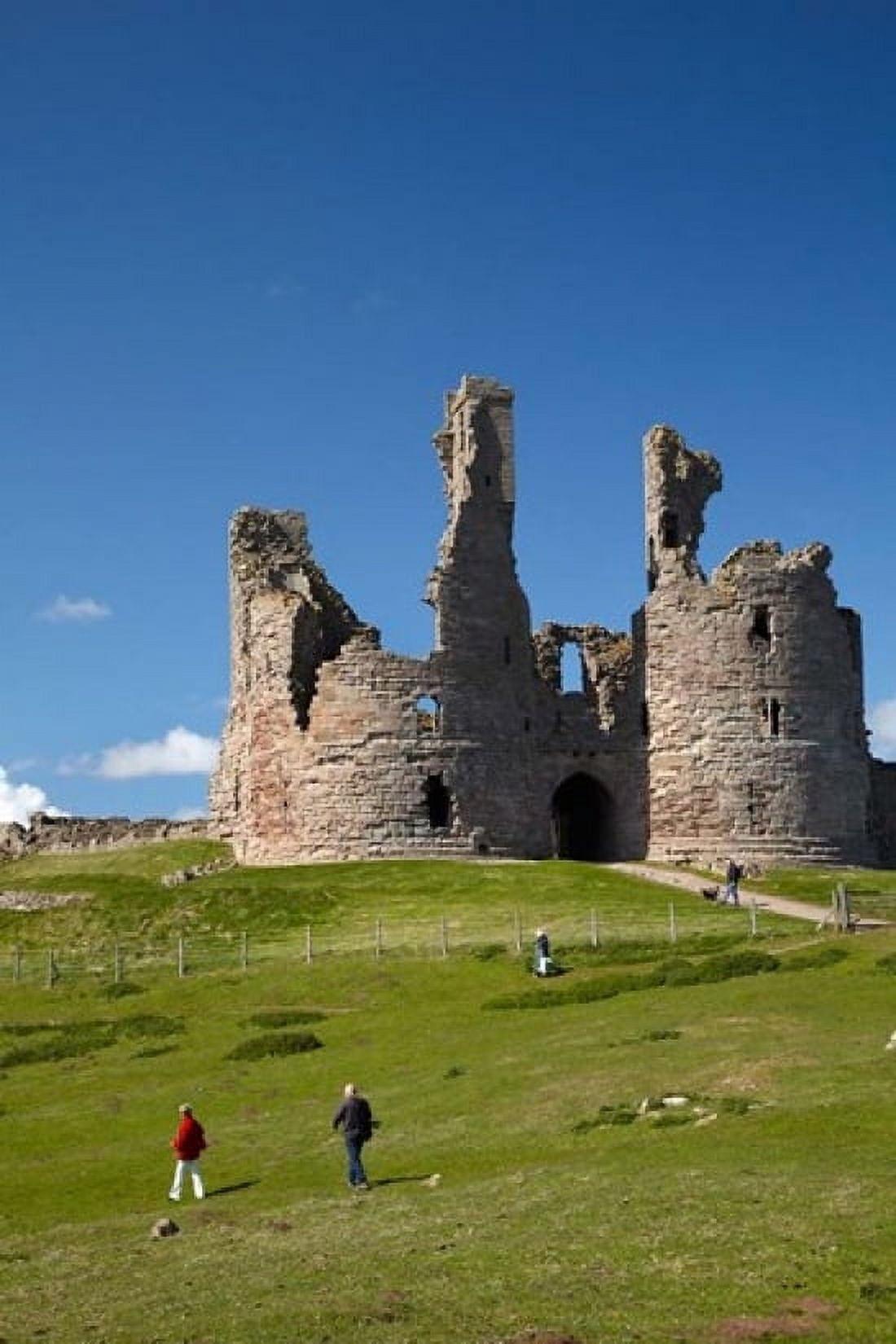 Dunstanburgh Castle Ruins Northumberland England Canvas Art - David Wall DanitaDelimont (18 x 24)