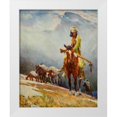 thumbnail image 1 of Dunton, William 20x24 White Modern Wood Framed Museum Art Print Titled - Breed Trapper from Scribners 56 1904, 1 of 4