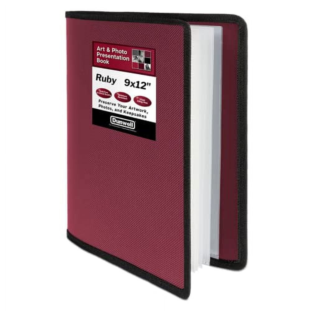 Dunwell Art Portfolio 9x12 Folder (Ruby), Portfolio Folder for