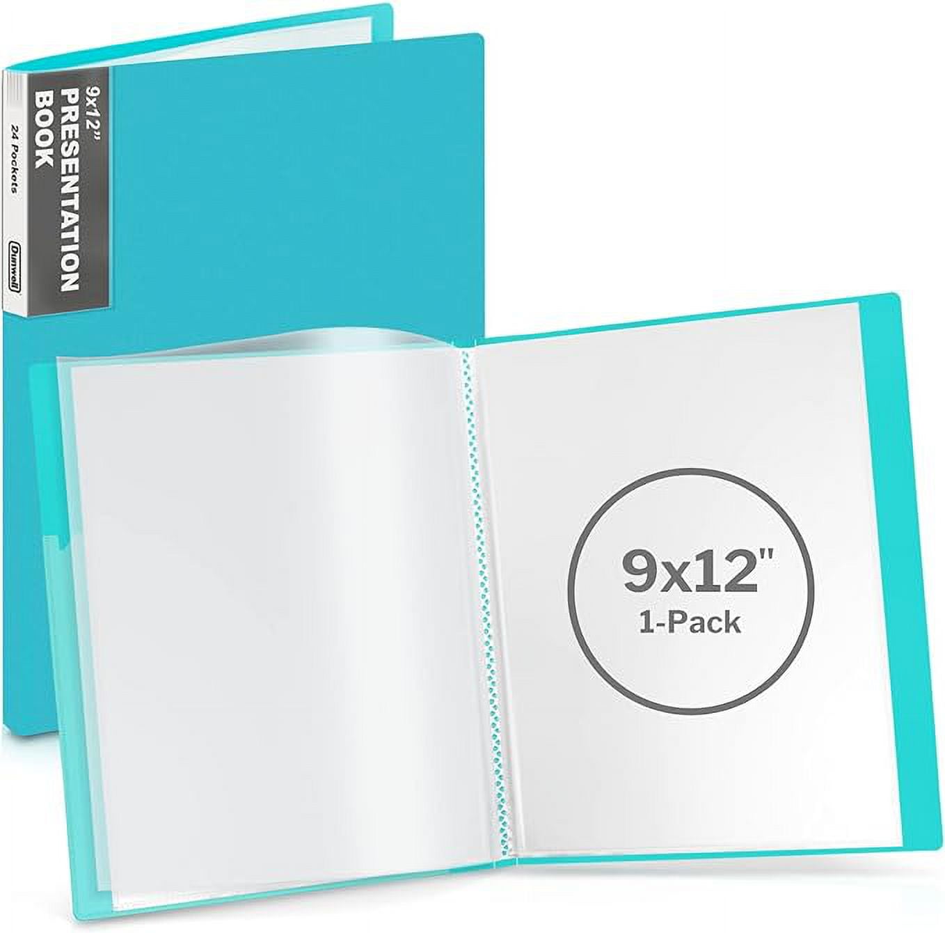 Art Portfolio 4 Packs Portfolio Folder with Plastic Sleeves Presentation  Book wi