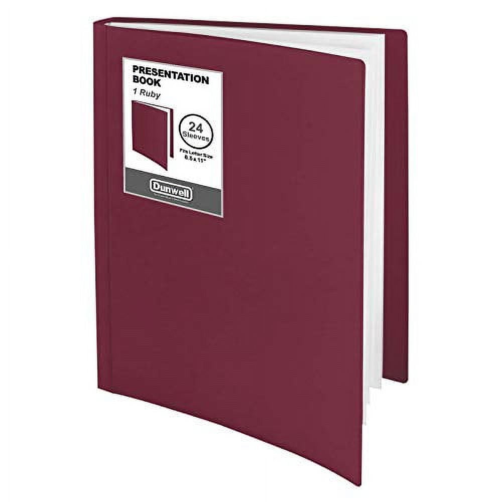 Dunwell Binder with Plastic Sleeves 24Pocket Presentation Book 8