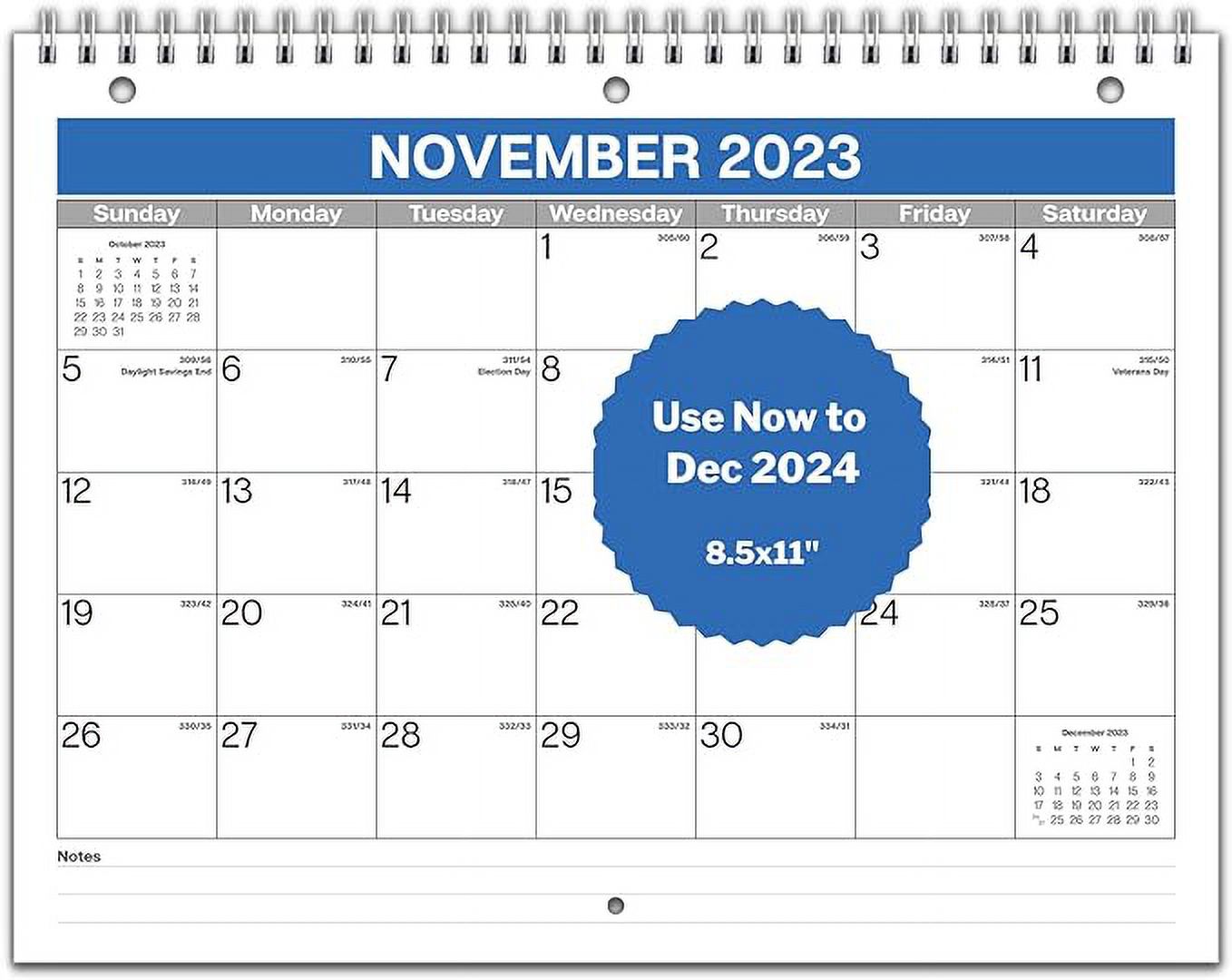 Dunwell Calendar for 3-Ring Binder 2023-2024 - (8.5x11) Use Now to December 2024, School Year 2023-24 Calendar, Spiral Bound 3-Hole Punched Calendar for Binder, Desk and Wall - Walmart.com Dunwell Calendar for 3-Ring Binder 2023-2024 - (8.5x11) Use Now to December 2024, School Year 2023-24 Calendar, Spiral Bound 3-Hole Punched Calendar for Binder, Desk and Wall - Walmart.com