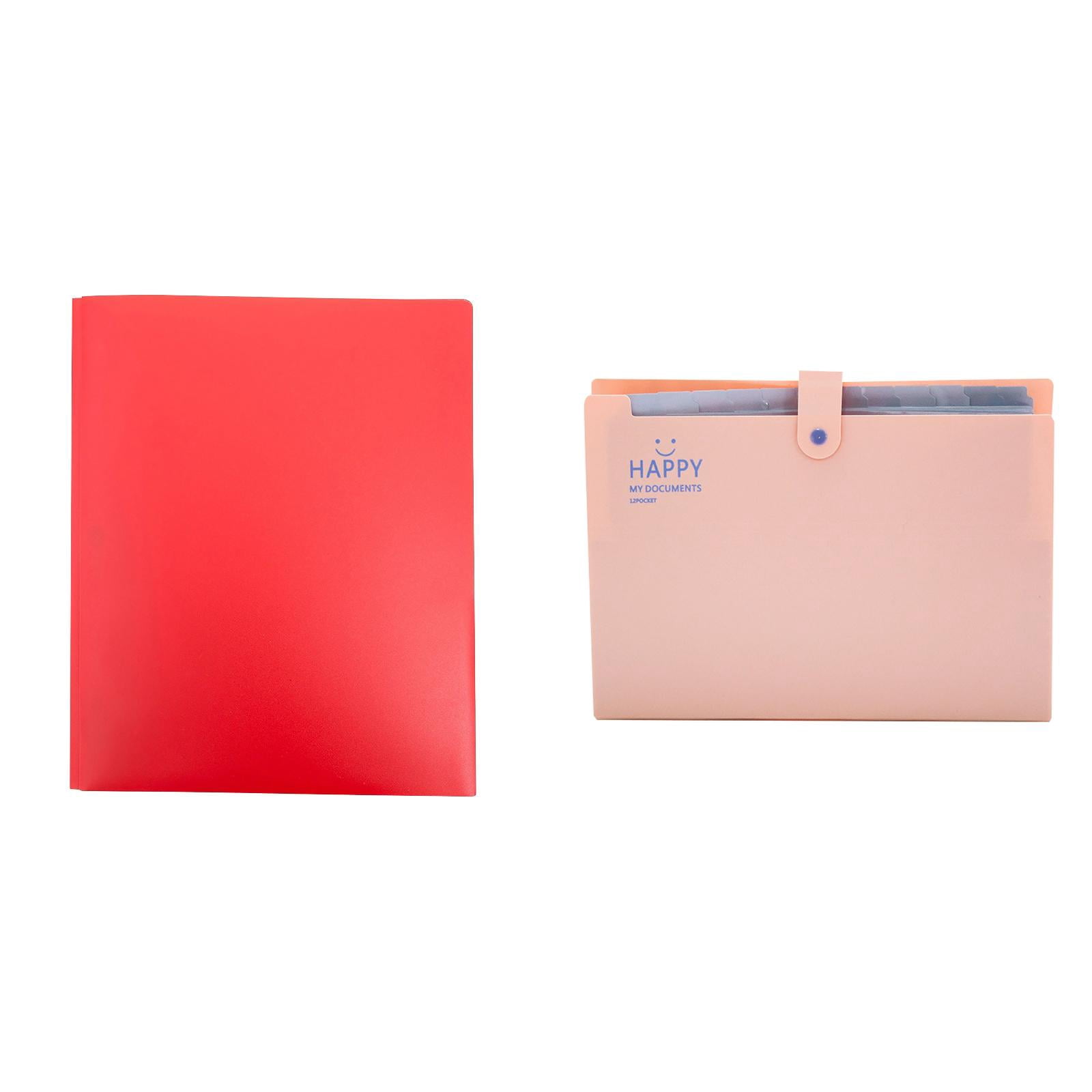 Dunwell Colored Plastic Folder With Pockets And Prongs (Assorted Colors ...