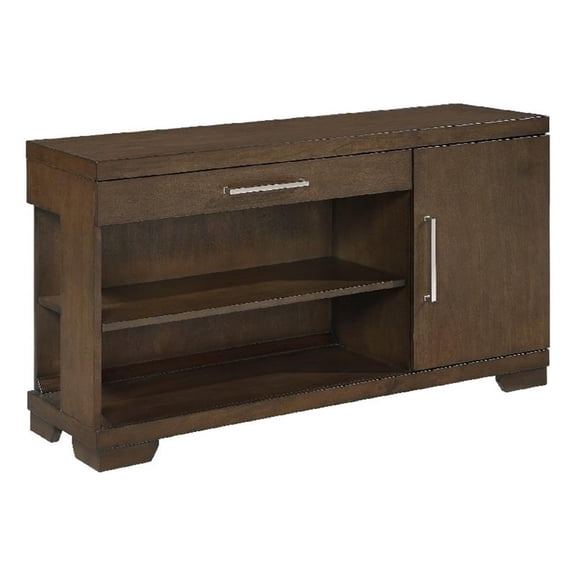 Duny Sofa Console Table- 50 Inch- 1 Drawer with 1 Cabinet- Espresso Brown