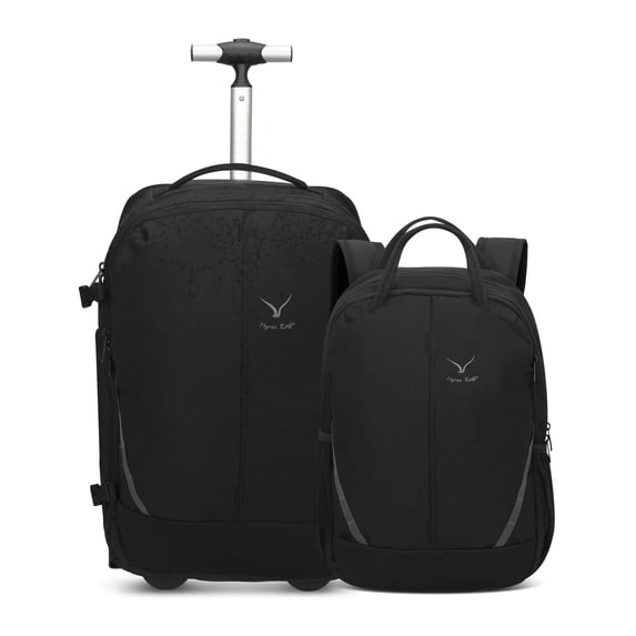 Duo 2-in-1 Rolling Travel Backpack – Hynes Eagle – Black
