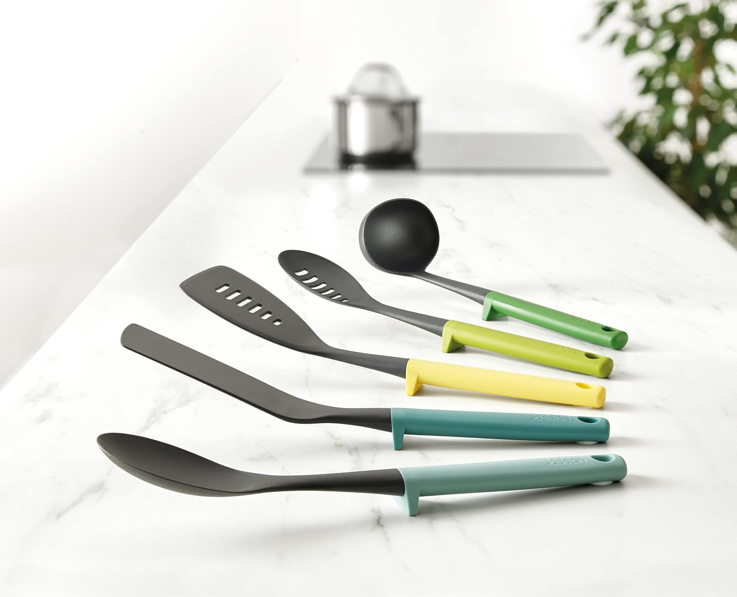 Vibrant Multi-Colored BPA-Free 5-Piece Cooking Utensil Set
